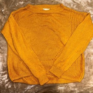 Aeropostale Gold Sweater Size S